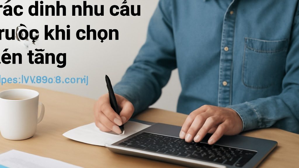 Minh họa: 1) Xác định nhu cầu trước khi chọn nền tảng